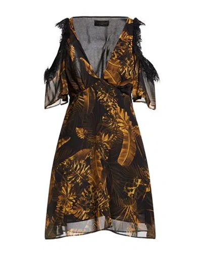 Gaelle Paris Gaëlle Paris Woman Mini Dress Black Size 2 Polyester In Black