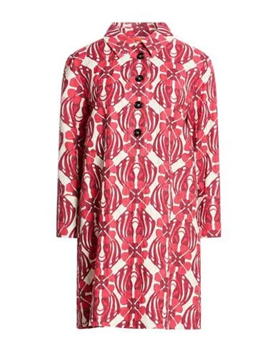 La Doublej Woman Mini Dress Burgundy Size L Cotton, Elastane In Multi