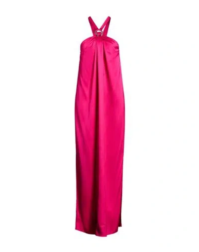 8pm Woman Maxi Dress Fuchsia Size M Viscose In Pink