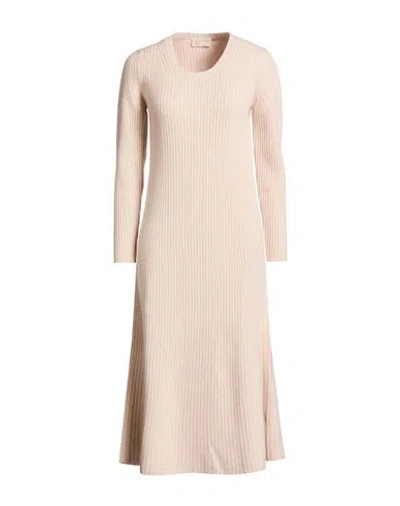 Drumohr Woman Midi Dress Beige Size S Wool In Neutral