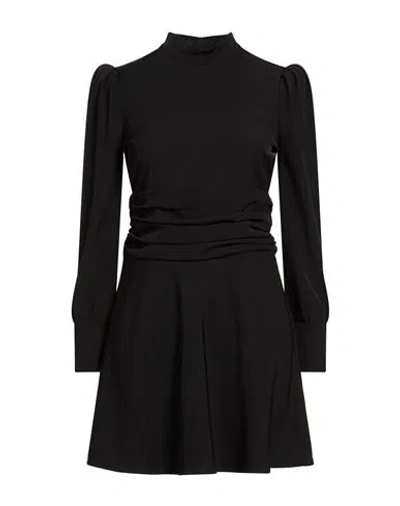 8pm Woman Mini Dress Black Size S Polyester, Elastane In Black