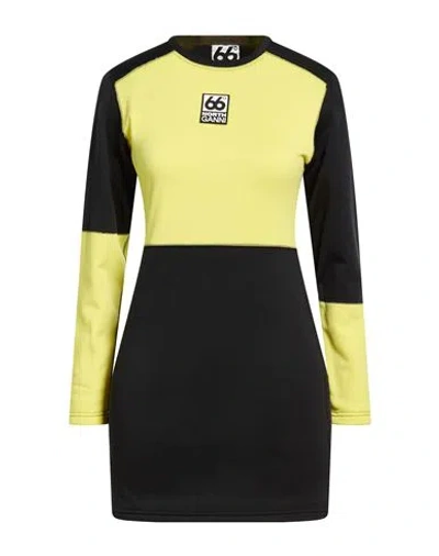 Ganni X 66°north Woman Mini Dress Yellow Size M Polyester, Elastane In Yellow