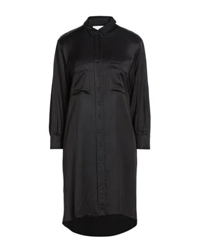 8pm Woman Mini Dress Black Size S Viscose In Black