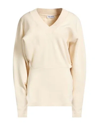 Attico The  Woman Mini Dress Ivory Size 8 Cotton, Elastane In Neutral