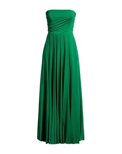 Marella Woman Maxi Dress Green Size M Viscose, Polyester In Green