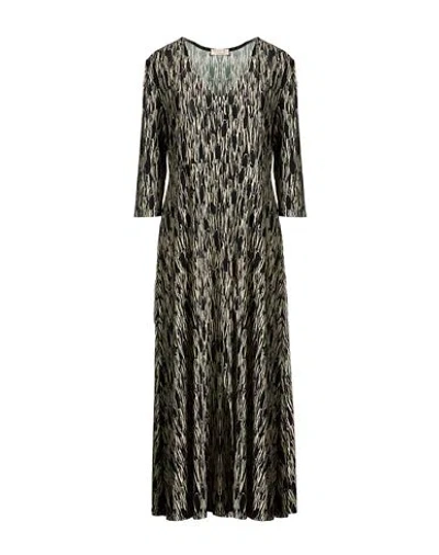 Siyu Woman Maxi Dress Black Size 10 Polyamide, Elastane In Black