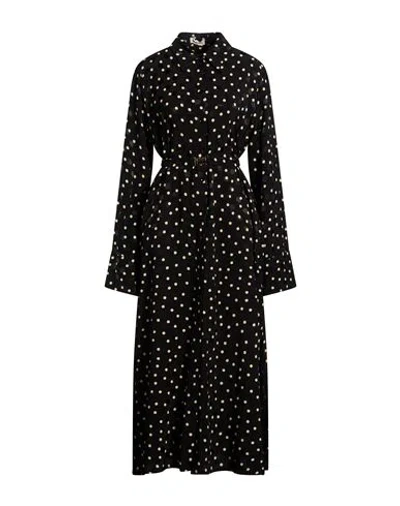 Rue•8isquit Woman Maxi Dress Black Size 6 Viscose In Black