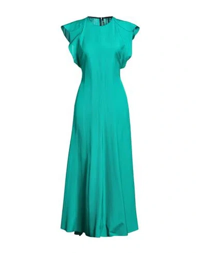 Victoria Beckham Woman Maxi Dress Emerald Green Size 6 Viscose In Green