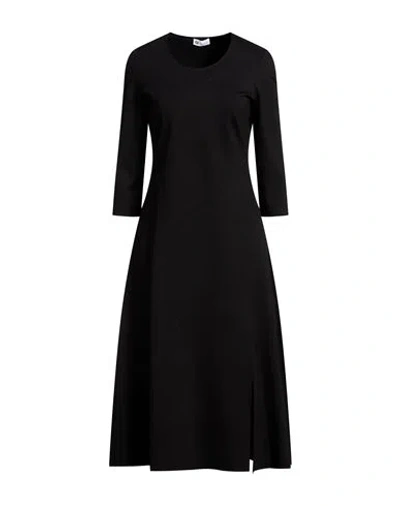 Diana Gallesi Woman Midi Dress Black Size 6 Viscose, Polyamide, Elastane In Black