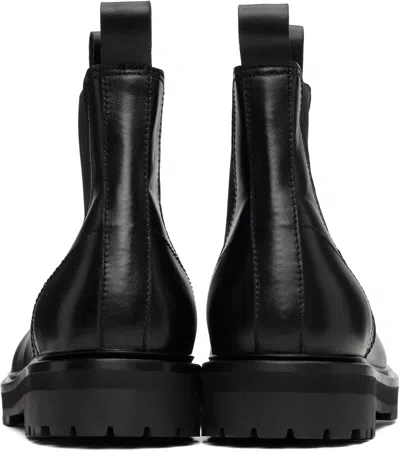 Studio Nicholson Leather Chelsea Boots In Black