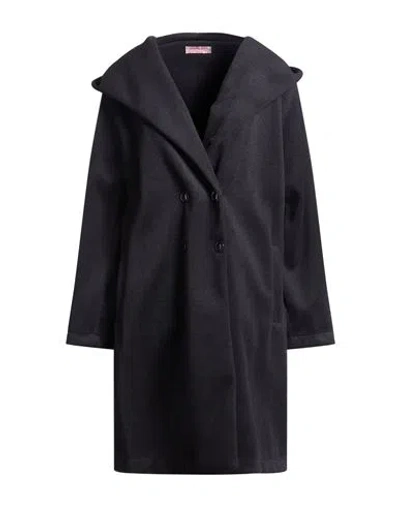Shopart Woman Coat Black Size S Polyester, Viscose In Black