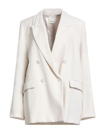 Vicolo Woman Blazer Cream Size L Viscose, Polyester In White