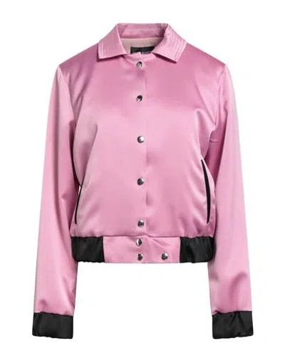 Maison Reynders Woman Jacket Pink Size Xl Polyester, Elastane In Pink