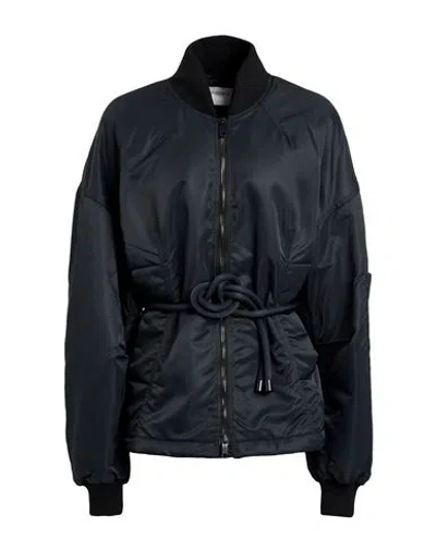 Sportmax Woman Jacket Black Size 8 Polyamide In Black