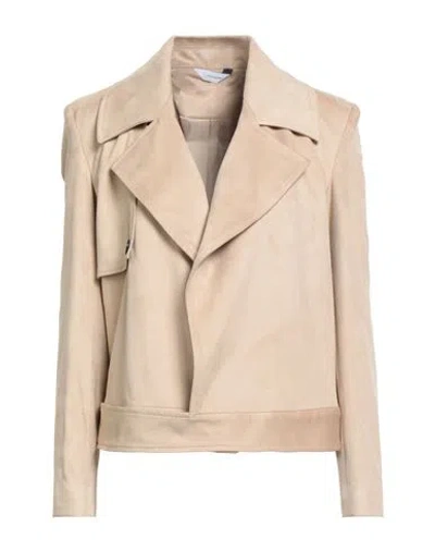 Stilosophy Woman Jacket Beige Size M Polyester, Elastane In Neutral