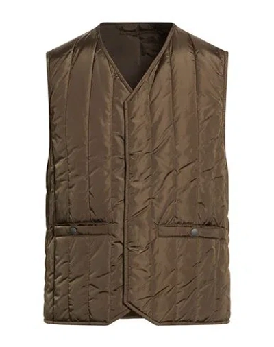 Montedoro By Slowear Man Vest Military Green Size 44 Polyamide In Brown