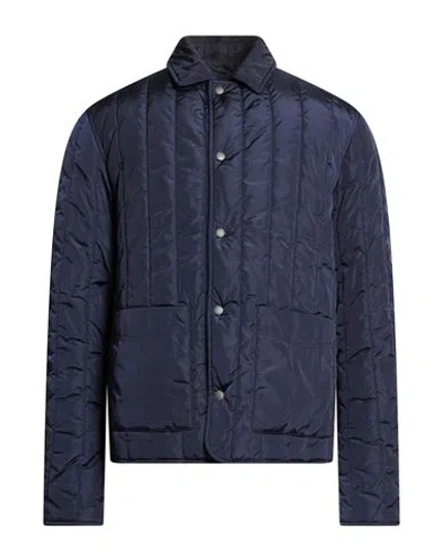 Montedoro By Slowear Man Puffer Navy Size 44 Polyamide In Blue