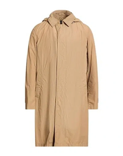 Herno Man Overcoat & Trench Coat Sand Size 44 Polyamide, Cotton, Polyester In Brown