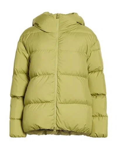 Herno Globe Woman Puffer Lime Green Size 6 Polyester In Green