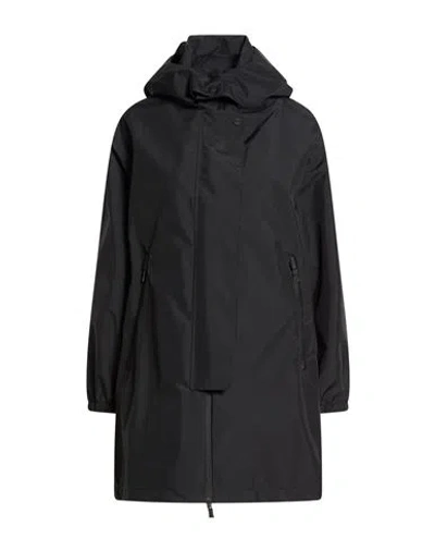 Herno Laminar Woman Overcoat & Trench Coat Black Size 6 Polyester, Polyurethane In Black