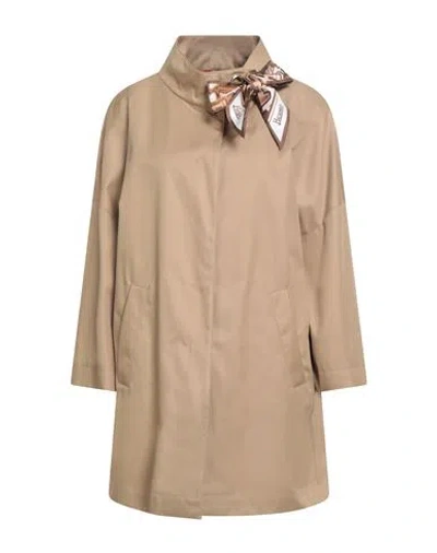 Herno Rain Collection Woman Overcoat & Trench Coat Beige Size 16 Cotton In Gold