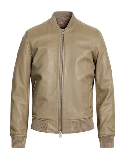 Liu •jo Man Man Jacket Khaki Size L Leather In Brown