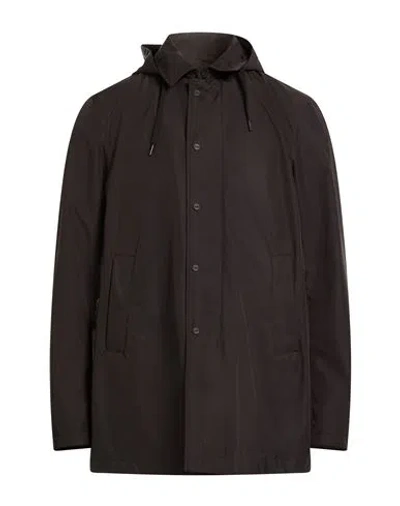 Herno Man Overcoat & Trench Coat Black Size 48 Polyester In Black