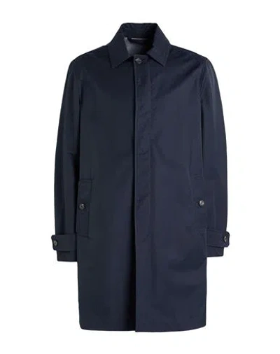 Montedoro By Slowear Man Overcoat & Trench Coat Midnight Blue Size 44 Cotton, Polyamide In Blue