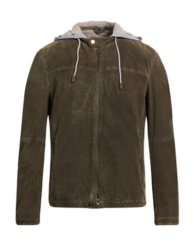 Minoronzoni Man Jacket Dark Brown Size Xl Goat Skin In Brown