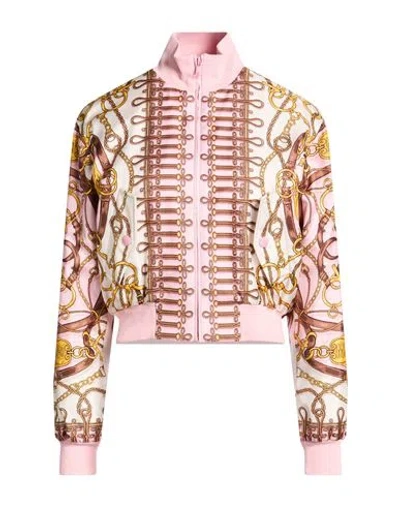 Moschino Couture Woman Jacket Pink Size 6 Silk In Pink