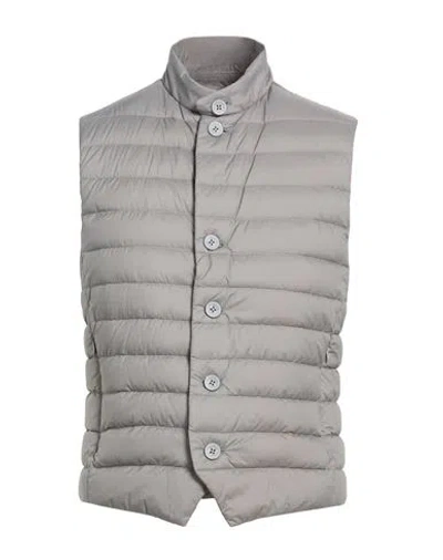 Herno Man Vest Grey Size 44 Polyamide, Polyurethane In Gray