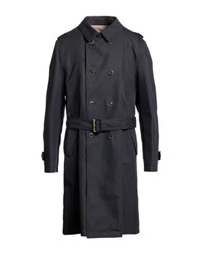 Herno Rain Collection Man Overcoat & Trench Coat Navy Size 46 Cotton, Polyamide In Black