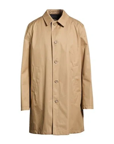 Herno Rain Collection Man Overcoat & Trench Coat Camel Size 48 Cotton In Neutral