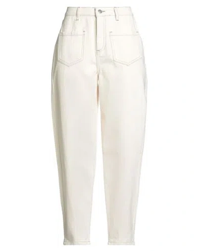 Actitude By Twinset Woman Pants Ivory Size 30 Cotton In White