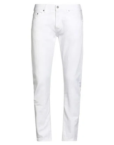 Dondup Man Pants White Size 33 Cotton In White