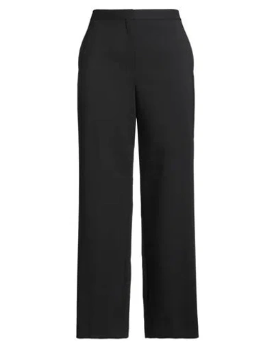 Theory Woman Pants Black Size 16 Polyester, Wool, Polyurethane In Black
