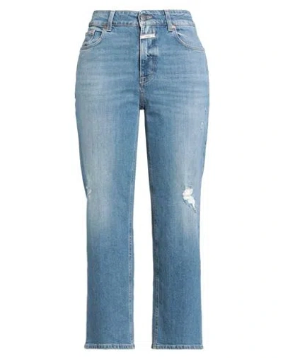 Closed Woman Jeans Blue Size 27 Organic Cotton, Elastane In Blue