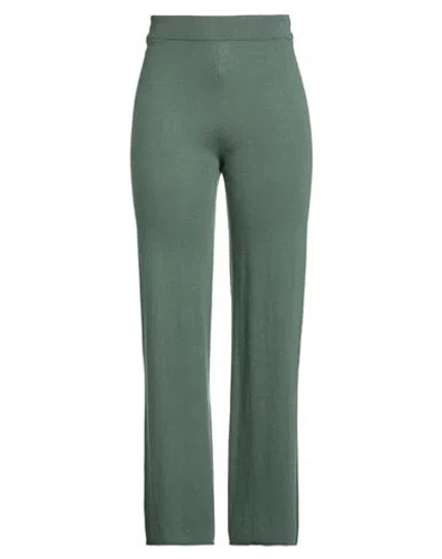 N.o.w. Andrea Rosati Cashmere N. O.w. Andrea Rosati Cashmere Woman Pants Green Size Xl Cashmere, Wool, Viscose, Nylon In Green