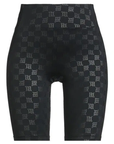 Misbhv Monogram Biker Shorts In Black