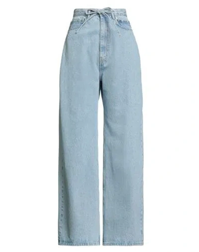 Christian Wijnants Woman Jeans Blue Size 6 Cotton In Blue