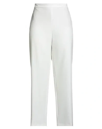 Xandres Woman Pants White Size 20 Recycled Polyester, Elastane In White