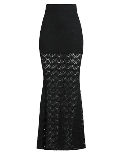 Haveone Woman Maxi Skirt Black Size S Polyamide, Elastane In Black