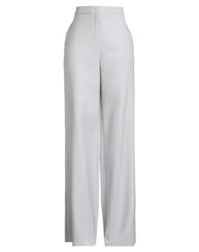 Max Mara Studio Woman Pants Grey Size 12 Cotton, Viscose In White