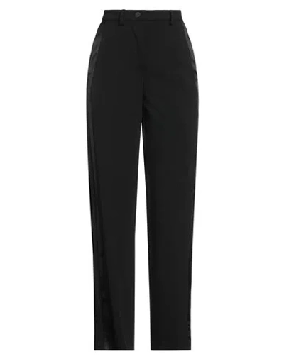 Vicolo Woman Pants Black Size Xs Acetate, Viscose In Black