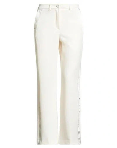 Vicolo Woman Pants Ivory Size Xs Acetate, Viscose In White