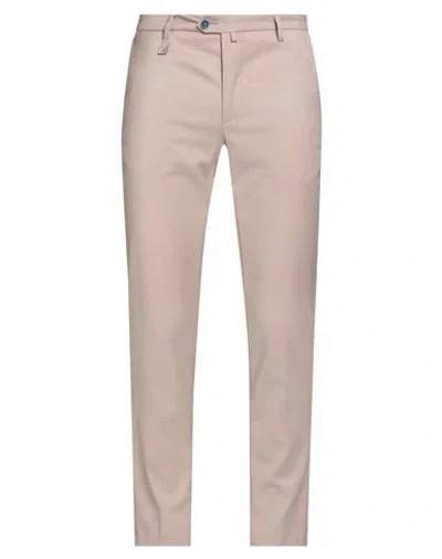 Barbati Man Pants Taupe Size 36 Polyester, Viscose, Elastane In Multi