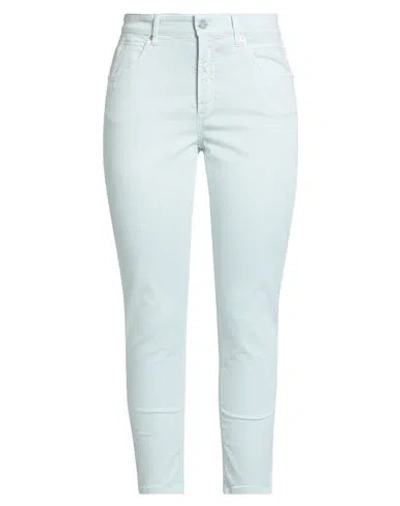 Cambio Denim Woman Pants Sky Blue Size 16 Cotton, Elastane In Blue