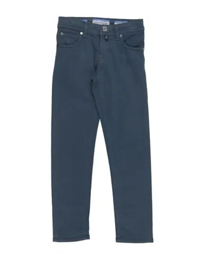 Jacob Cohёn Junior Toddler Boy Pants Navy Size 4 Cotton, Lyocell, Elastane In Blue