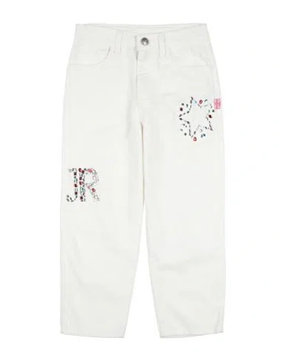 John Richmond Toddler Girl Jeans White Size 6 Cotton In White