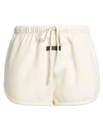 Essentials Fear Of God  Woman Shorts & Bermuda Shorts Cream Size Xl Cotton, Polyester In Neutral